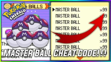 pokemon sapphire cheats master ball|Pokemon Sapphire Cheats .